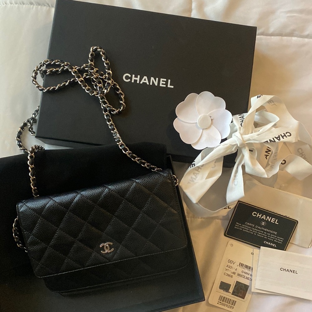 Authentic Chanel Caviar WOC